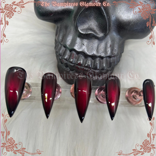 La Vampiress — The Vampiress Luxury Handcrafted Glamour Magick Gel Press-On Nail Set