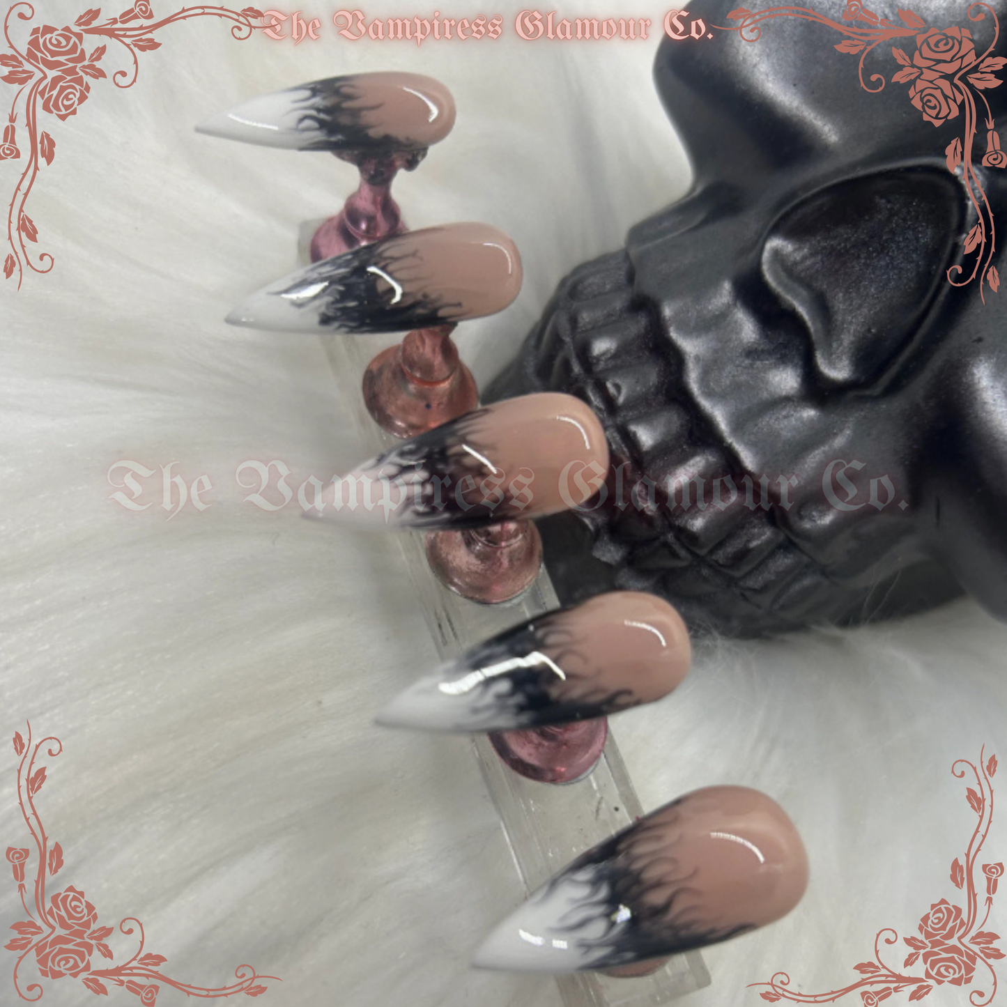 Le Français Ensorcelé — The Witchy French Luxury Handcrafted Glamour Magick Gel Press-On Nail Set