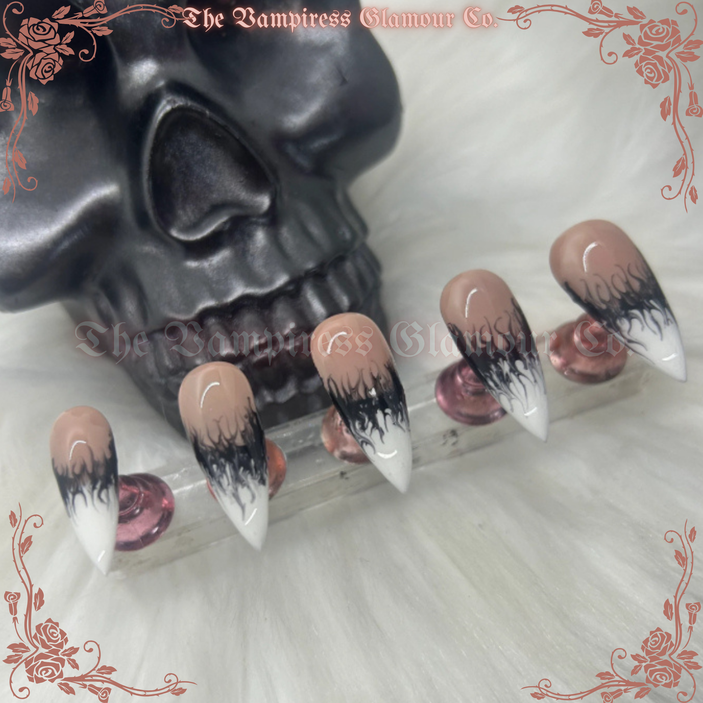 Le Français Ensorcelé — The Witchy French Luxury Handcrafted Glamour Magick Gel Press-On Nail Set