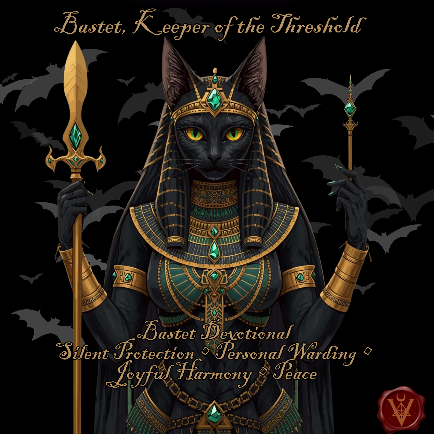 Bastet, Gardienne du Seuil-Personal Warding & Joyful Harmony Ritual Oil