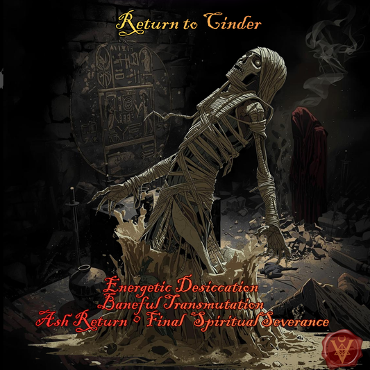 Retour en Cendre Baneful Energetic Desiccation Baneful Ritual Oil