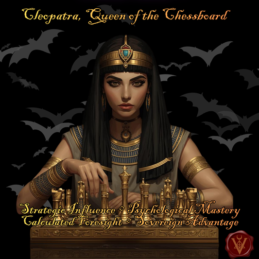 Cléopâtre, Reine de l’Échiquier-Strategic Influence & Psychological Mastery Ritual Oil