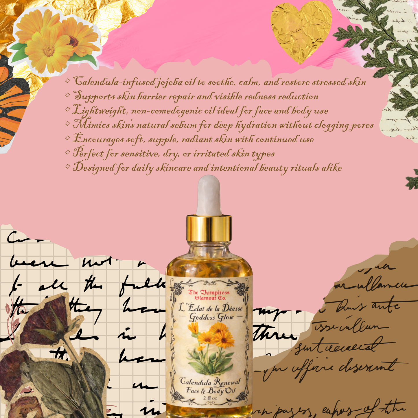 L’Éclat de la Déesse- Goddess Glow Calendula Renewal Face & Body Oil