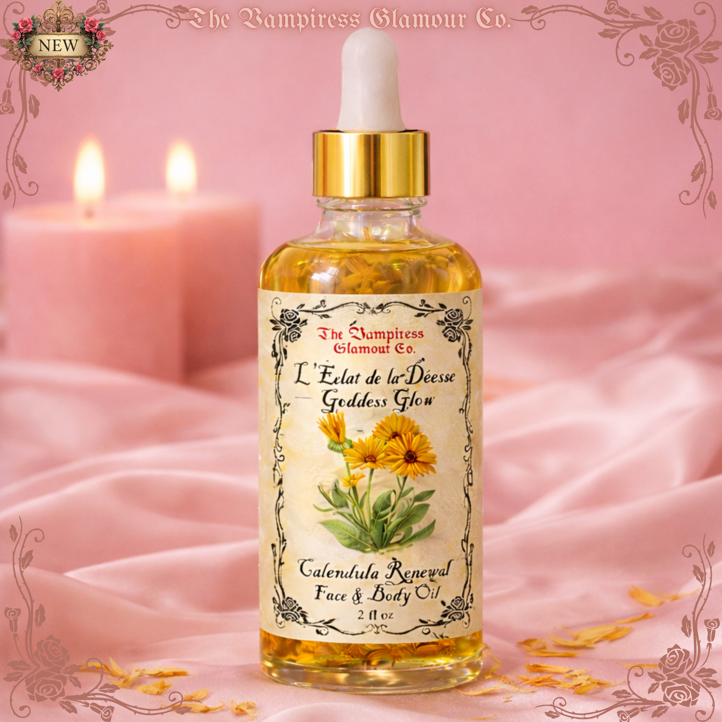 L’Éclat de la Déesse- Goddess Glow Calendula Renewal Face & Body Oil
