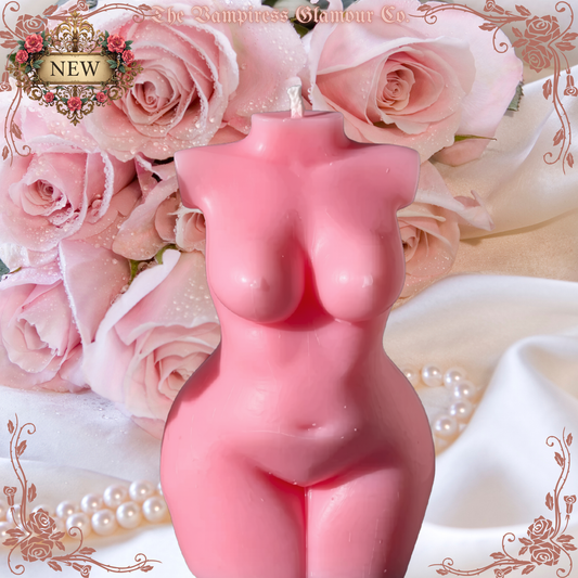 Le Corps de la Déesse-The Goddess Body Spelled Artisanal Beeswax Sculptural Ritual Candle (Silhouette II)