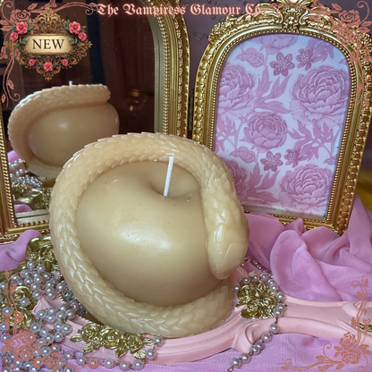 Le Fruit de la Métamorphose Spelled Artisanal Beeswax Ritual Candle