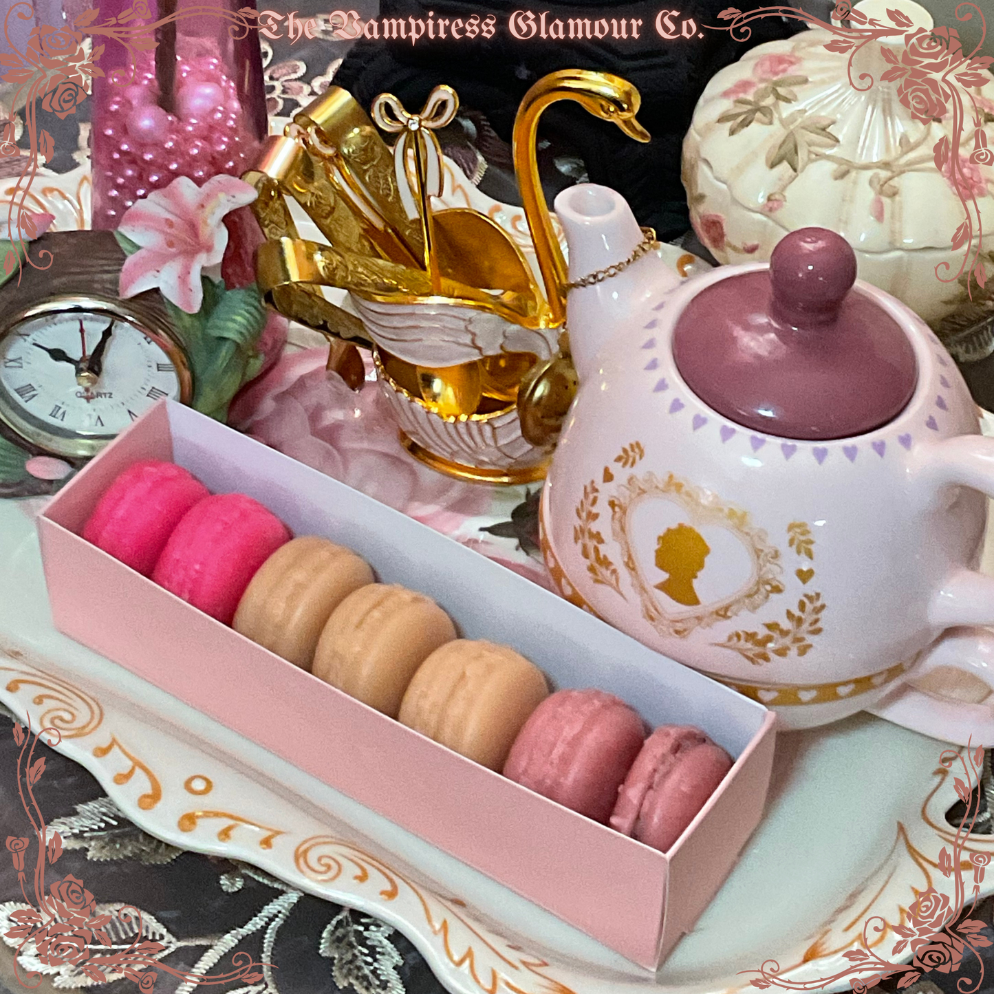 Les Macarons Magiques- Botanical Spelled  Beeswax Melts