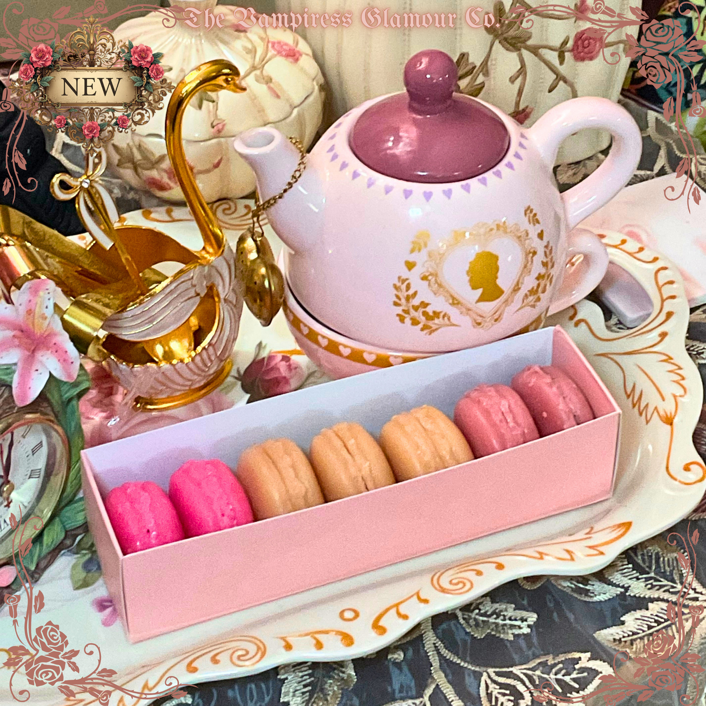 Les Macarons Magiques- Botanical Spelled  Beeswax Melts