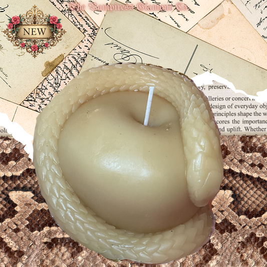 Le Fruit de la Métamorphose Spelled Artisanal Beeswax Ritual Candle
