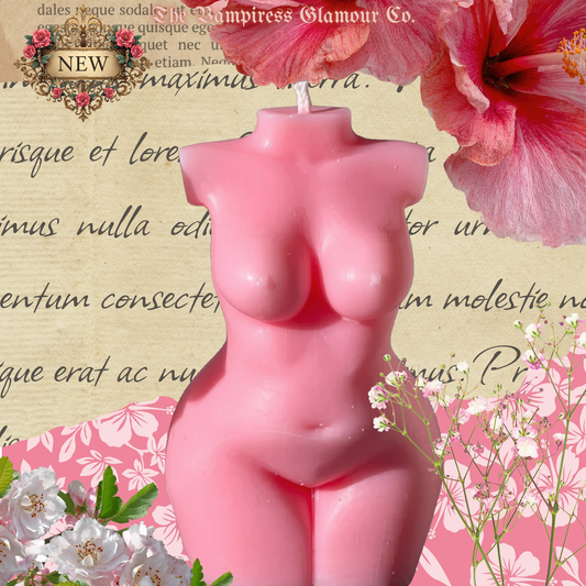 Le Corps de la Déesse-The Goddess Body Spelled Artisanal Beeswax Sculptural Ritual Candle (Silhouette II)